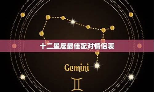 十二星座情侣配对大全_十二星座情侣配对大